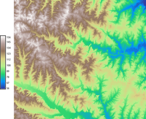 Matplotlib terrain