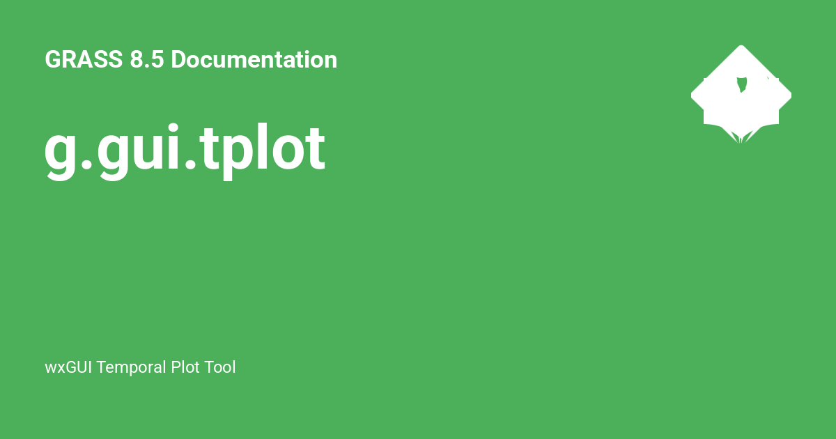 g.gui.tplot - GRASS 8.5.1dev Documentation