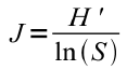 r.li.pielou formula