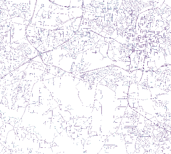 Slope following street direction for 5 pixels