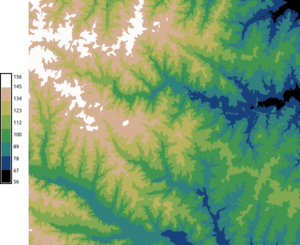 Matplotlib gist_earth discrete