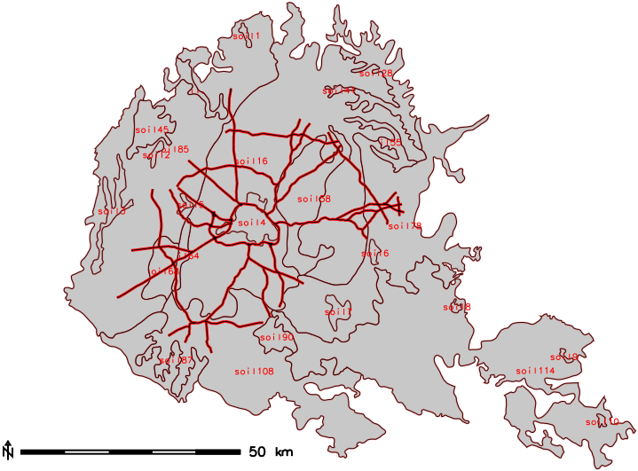 Imported features with correct areas