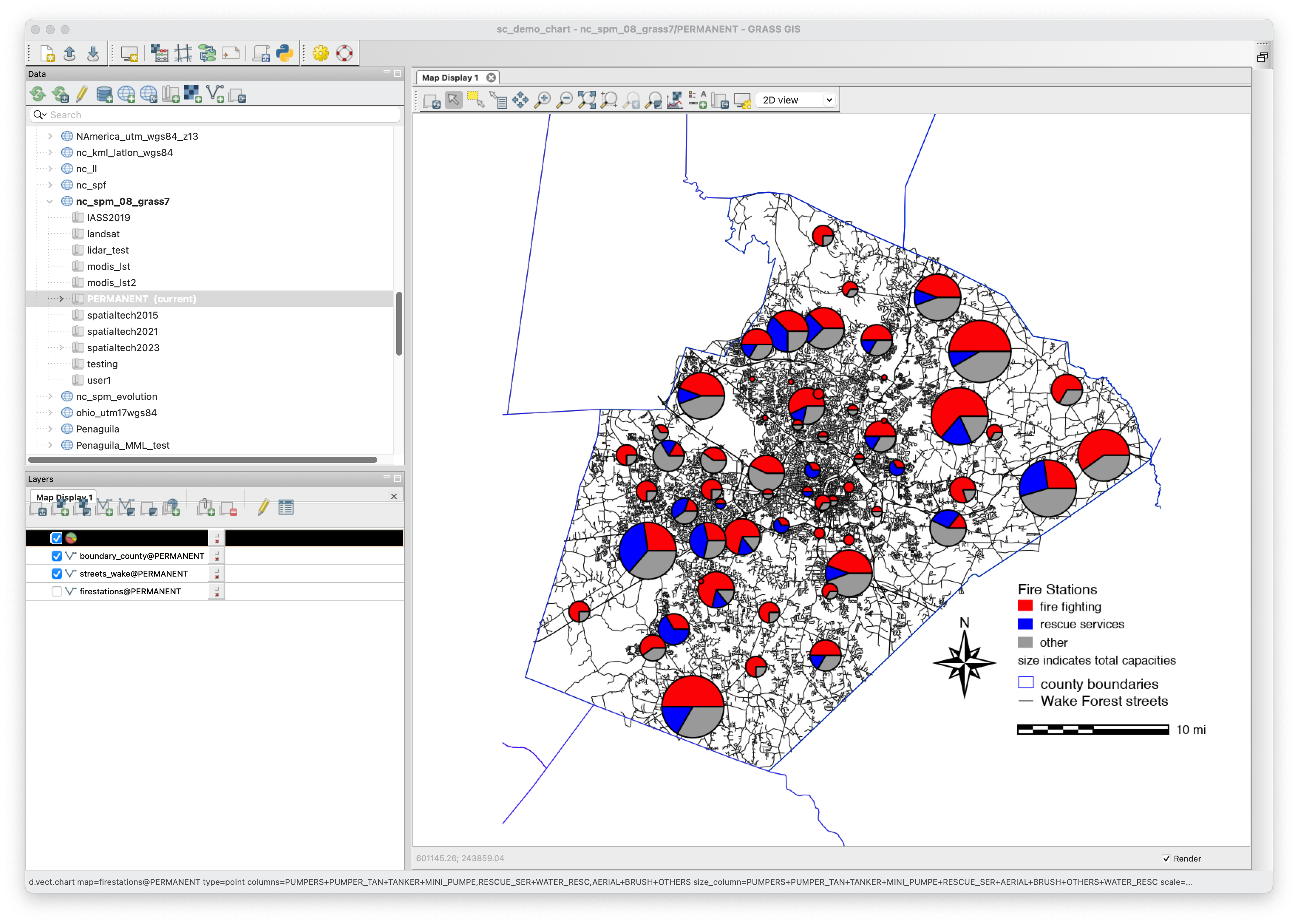 GRASS GIS 8.3.1 graphical user interface